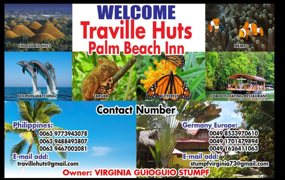 Traville Huts Palm Beach Inn Panglao Εξωτερικό φωτογραφία